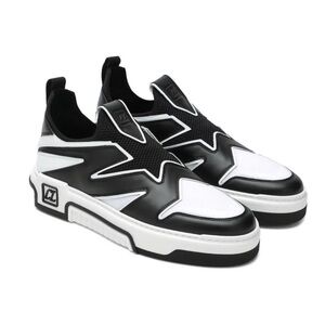 *SOLD!* Christian Louboutin Men’s Astroflash Black/White Leather Sneakers 44/11